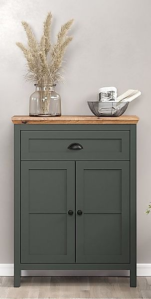 trendteam Sideboard Kommode Stanton, Tannengrün / Eiche günstig online kaufen