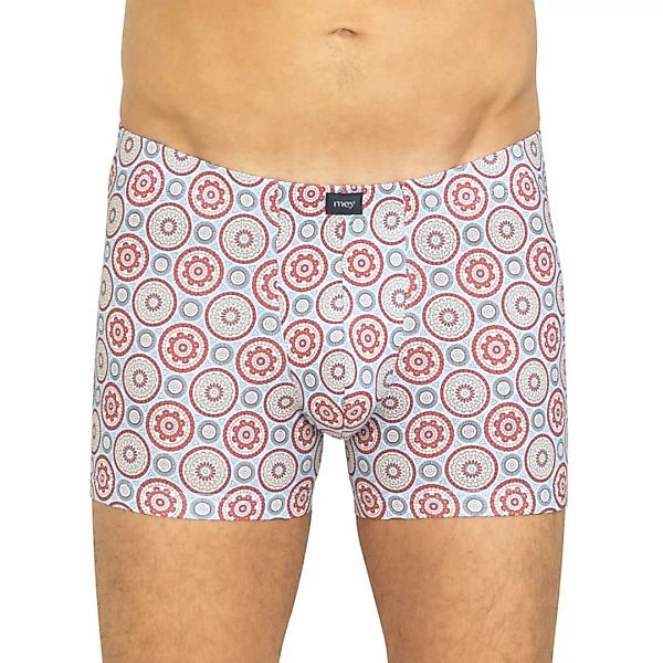 Mey Trunk Shorty Boxer Briefs Hellblau mit Muster günstig online kaufen