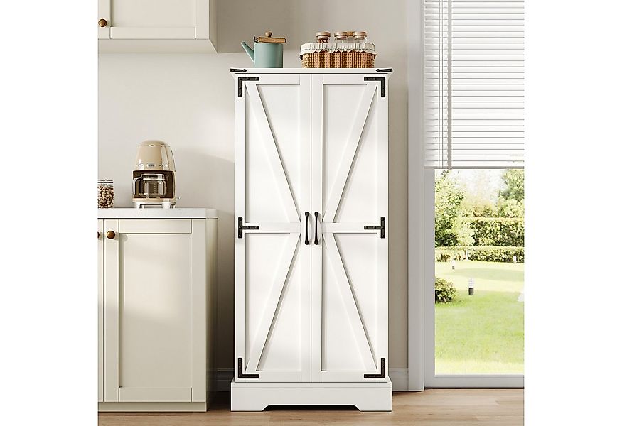 Ulife Küchenbuffet Küchenschrank, Vorratsschrank, Bauernhaus-Aufbewahrungss günstig online kaufen