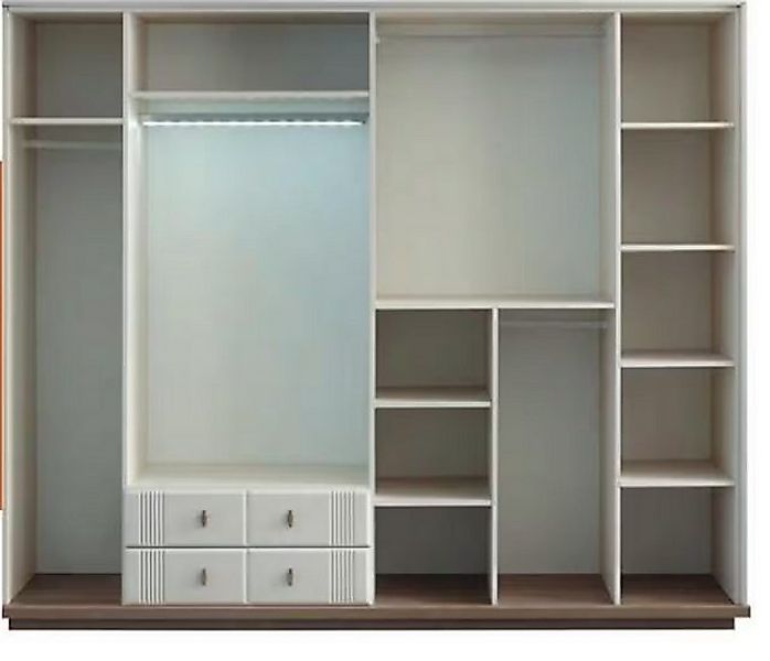 Xlmoebel Kleiderschrank Großer Eleganter Kleiderschrank Stilvolles Schlafzi günstig online kaufen