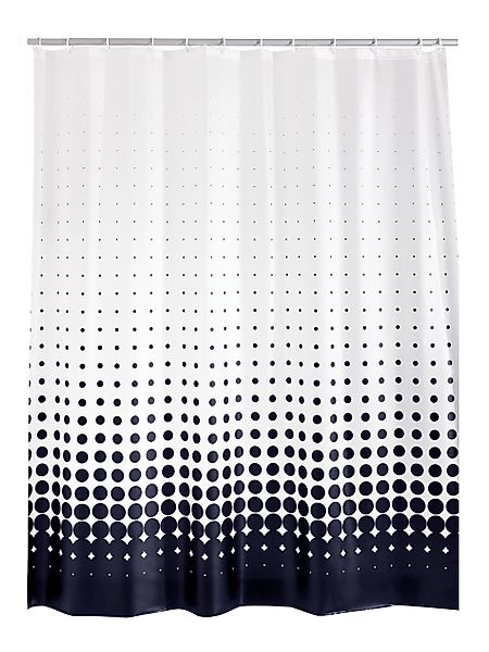 Ridder Duschvorhang Blacky Semitransparent-nachtblau Breite 180 günstig online kaufen