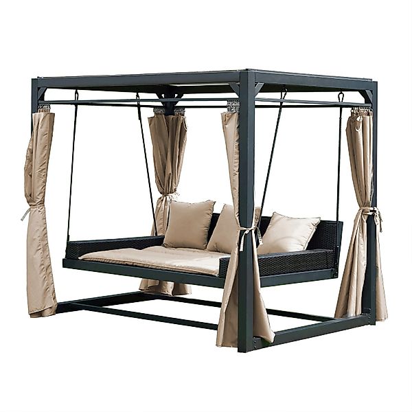 Home Deluxe Pavillon Provence 236 cm x 180 cm x 210 cm mit Gartenliege günstig online kaufen