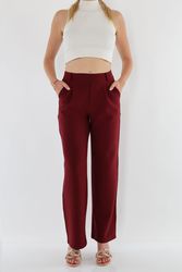 MIRROSI Stretch-Hose Damen Hose mit breitem günstig online kaufen