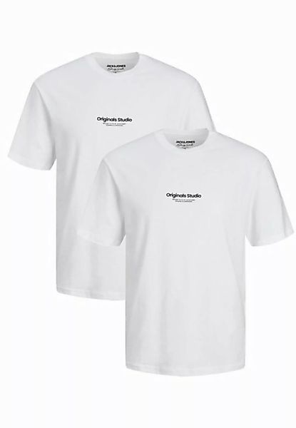 Jack & Jones T-Shirt 2-er Set Logo T-Shirt Kurzarm Shirt JORVESTERBRO (2-tl günstig online kaufen