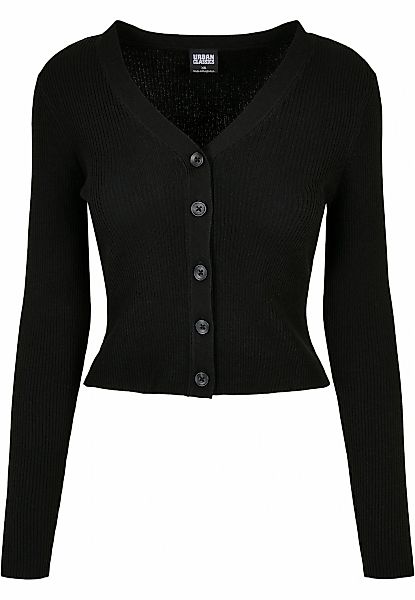 URBAN CLASSICS Strickjacke "Urban Classics Damen Ladies Short Rib Knit Card günstig online kaufen