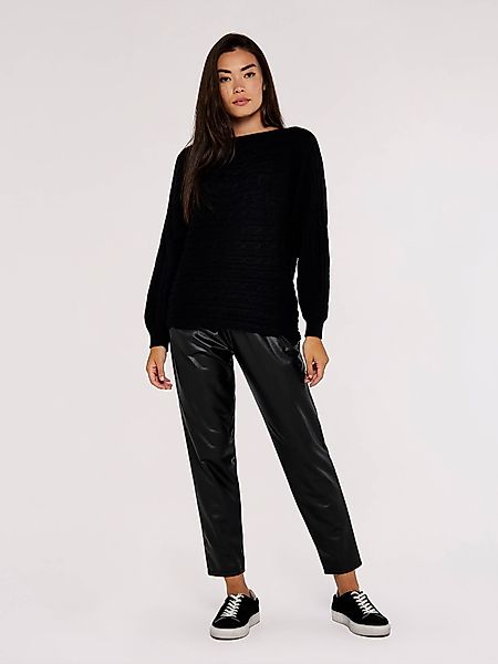 Apricot Strickpullover Fledermauspullover, mit Zopfmuster günstig online kaufen
