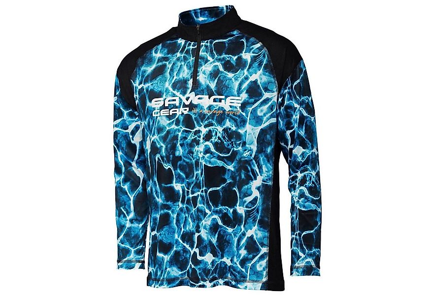 Savage Gear T-Shirt Savage Gear Marine UV Long Sleeve T-Shirt Sea Blue - An günstig online kaufen