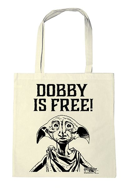 LOGOSHIRT Henkeltasche Baumwolltasche Dobby Is Free, günstig online kaufen