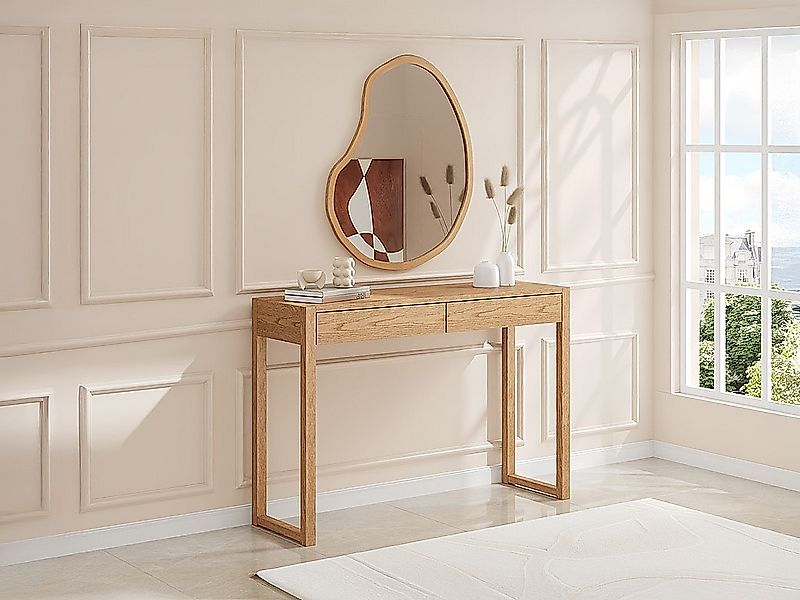 Konsolentisch / Schreibtisch – Farbe: Natur – NELIZAR günstig online kaufen