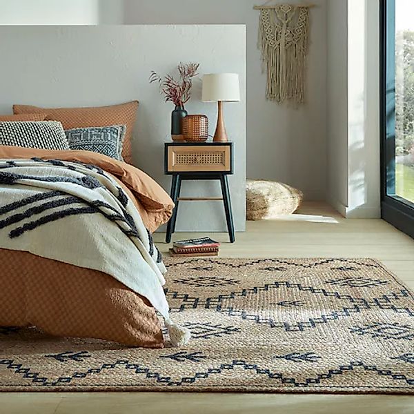 FLAIR RUGS Teppich »Rowen aus handgewebter Jute«, rechteckig, 5 mm Höhe, mi günstig online kaufen