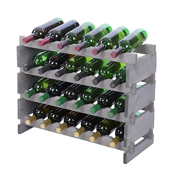 PROREGAL Weinregal VINOTECA FLEX PRO HxBxT 51x65x28cm 24 Flaschen Auf 4 Ebe günstig online kaufen