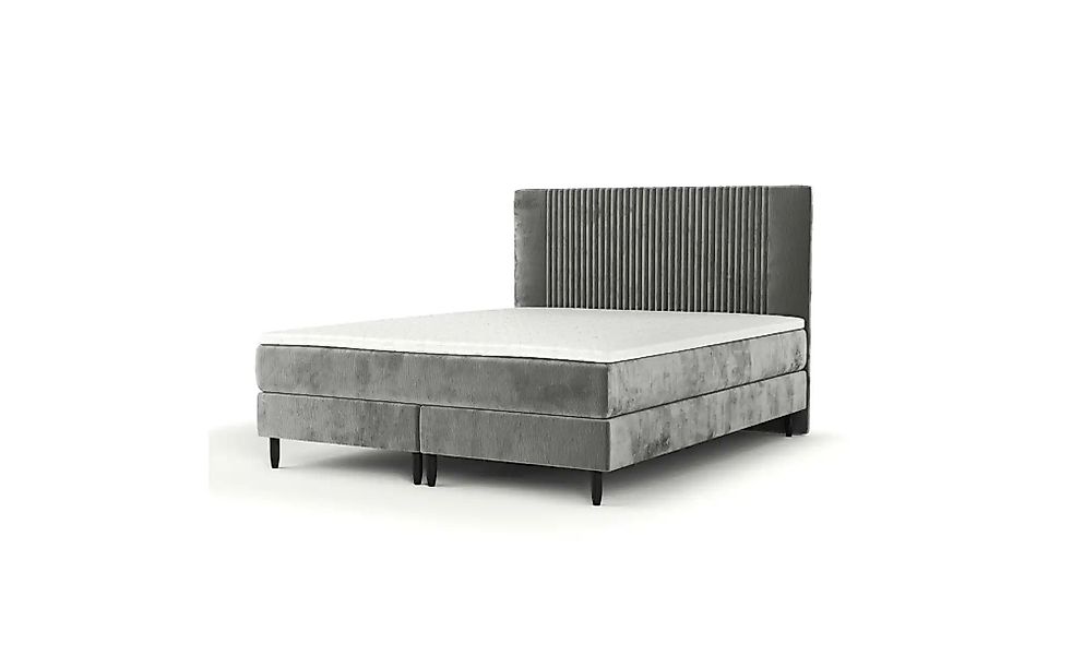 Boxspringbett   ¦ grau ¦ Maße (cm): B: 202 H: 119 Betten > Komfortbetten - günstig online kaufen