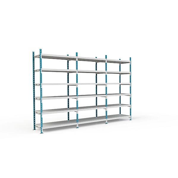 PROREGAL Fachbodenregal Maximus Pro HxBxT 280 x 100 x 60 cm 6 Ebenen PVC-Fa günstig online kaufen