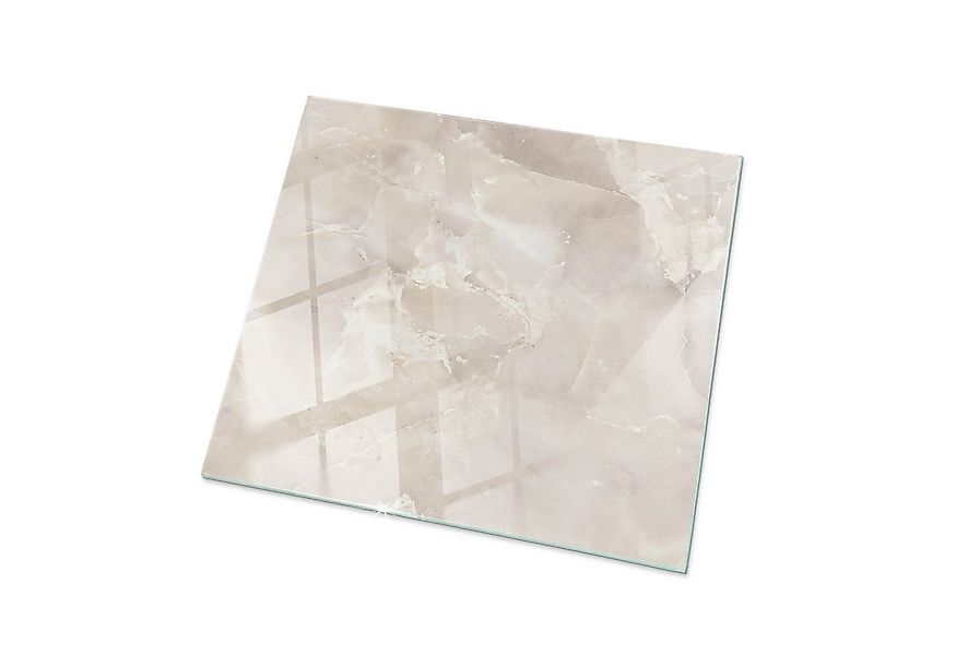 Tulup Tischplatte Glasplatte für Couchtisch Marmor-Texturmuster Glas Tischp günstig online kaufen