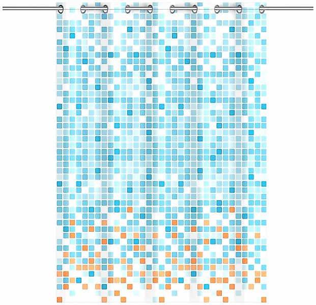 Eisl Duschvorhang "Mosaik GRAU", waschbarer Antischimmel Vorhang (Höhe 200 günstig online kaufen