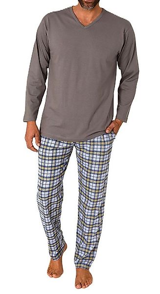 Normann Pyjama Normann Herren Schlafanzug lang mit Karo Hose - auch in Über günstig online kaufen