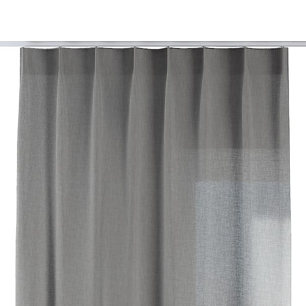 Vorhang mit flämischen 1-er Falten, grau, Sensual Premium (144-55) günstig online kaufen
