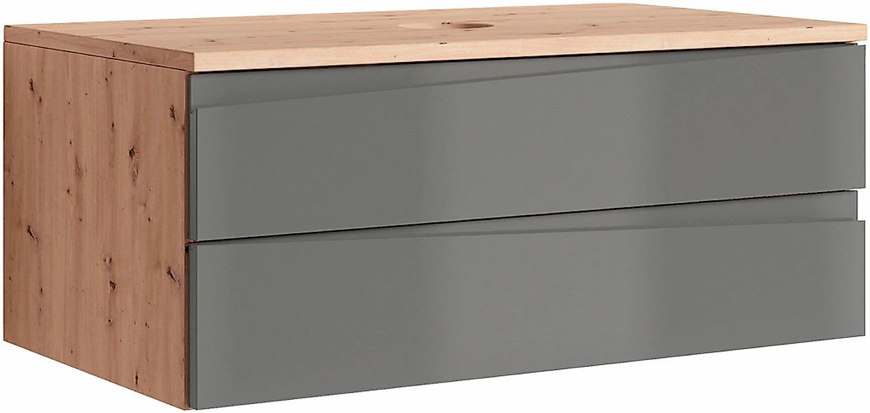 byLIVING Waschbeckenschrank "Shape" 1 Stk. tlg. für Aufsatzbecken mit asyme günstig online kaufen