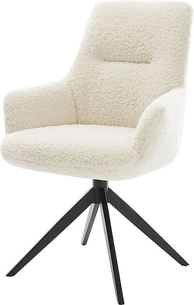 DELIFE Polsterstuhl Zelia-Flex, mit Armlehnen Kreuzgestell günstig online kaufen