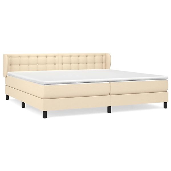 vidaXL Boxspringbett mit Matratze Creme 200x200 cm Stoff1396993 günstig online kaufen