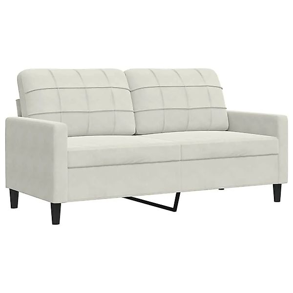 vidaXL 2-Sitzer-Sofa Creme 140 cm Samt 4007632 günstig online kaufen