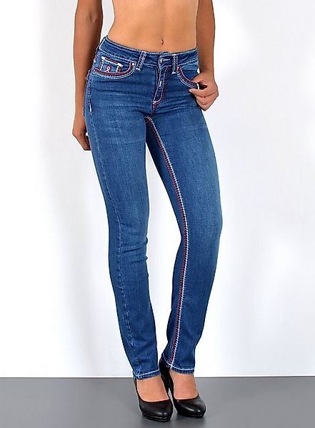 ESRA Straight-Jeans Damen Straight Jeans mit günstig online kaufen