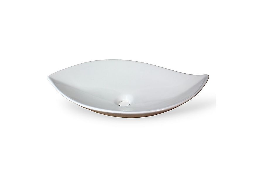 Arnusa Aufsatzwaschbecken modernes Design Waschbecken Keramik Oval Handwasc günstig online kaufen