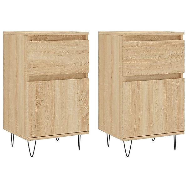 vidaXL Sideboard Sideboards 2 Stk. Sonoma-Eiche günstig online kaufen