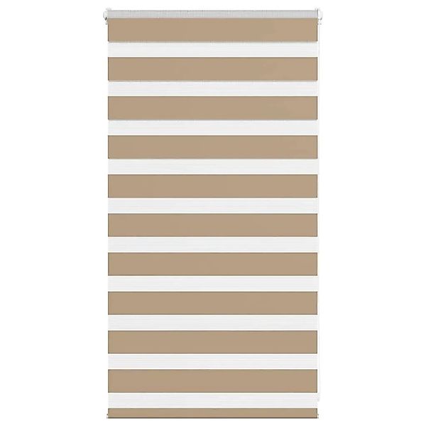 vidaXL Doppelrollo Sandbraun 90x100 cm Stoffbreite 85,9 cm Polyester 401451 günstig online kaufen