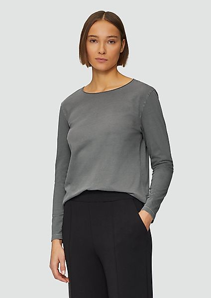 s.Oliver Langarmshirt T-Shirt Longsleeve mit Garment günstig online kaufen