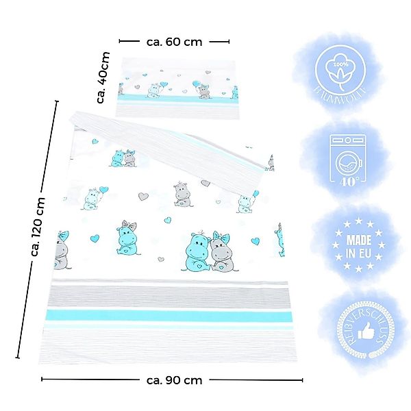 BabyLux Babybettwäsche BABYLUX Kinderbettwäsche 2 Tlg. 90 x 120 cm Bettwäsc günstig online kaufen