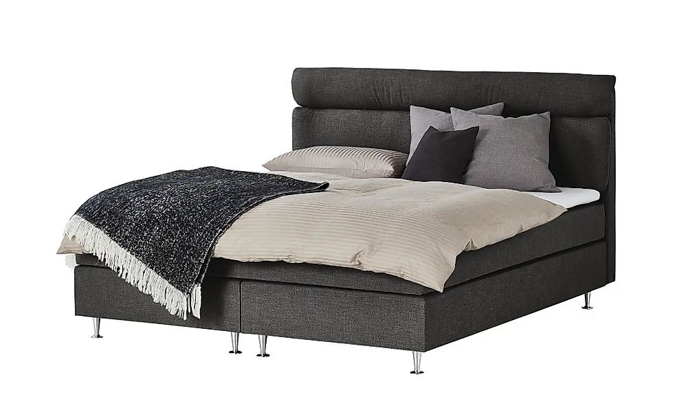 Boxspringbett  Fero  ¦ grau ¦ Maße (cm): B: 151 H: 105,5 Betten > Einzelbet günstig online kaufen