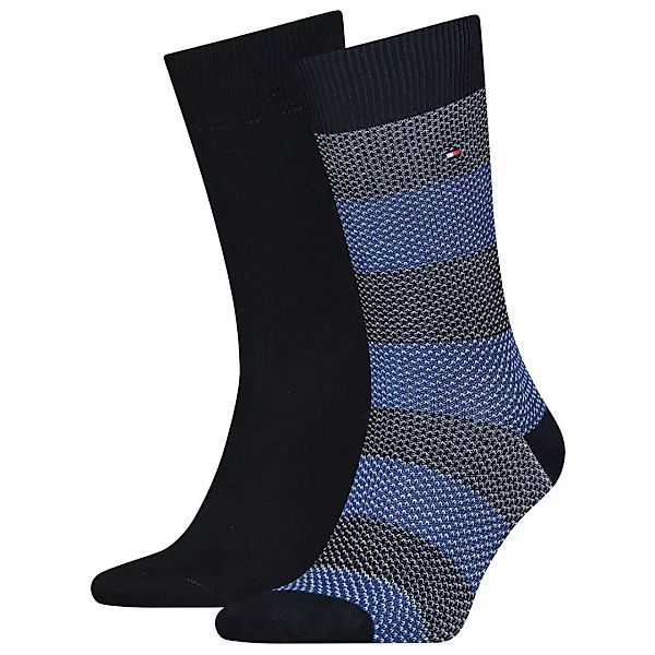 Tommy Hilfiger Seasonal Boot Birdeye Gestreifte Socken 2 Paare EU 39-42 Nav günstig online kaufen