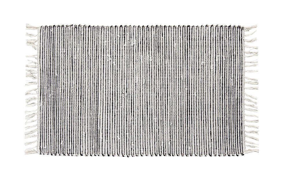 HOME STORY Kelim Teppich - schwarz - Baumwolle, Synthethische Fasern - 60 c günstig online kaufen