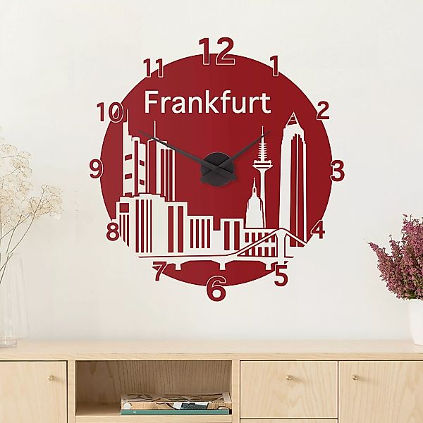 Wandtattoo-Uhr Frankfurt günstig online kaufen