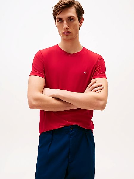 Tommy Hilfiger T-Shirt "STRETCH SLIM FIT TEE", mit Rundhalsausschnitt günstig online kaufen