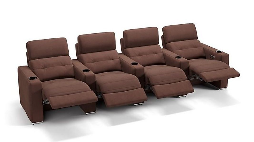 Sofanella 4-Sitzer Stoff BARI, Heimkinosofa, Kinocouch, Funktionssofa, Kino günstig online kaufen