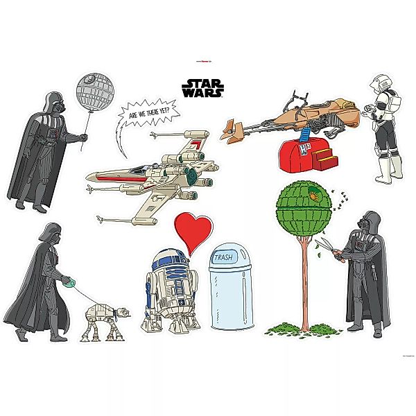 Komar Deko-Sticker Star Wars Treatment 100 x 70 cm günstig online kaufen