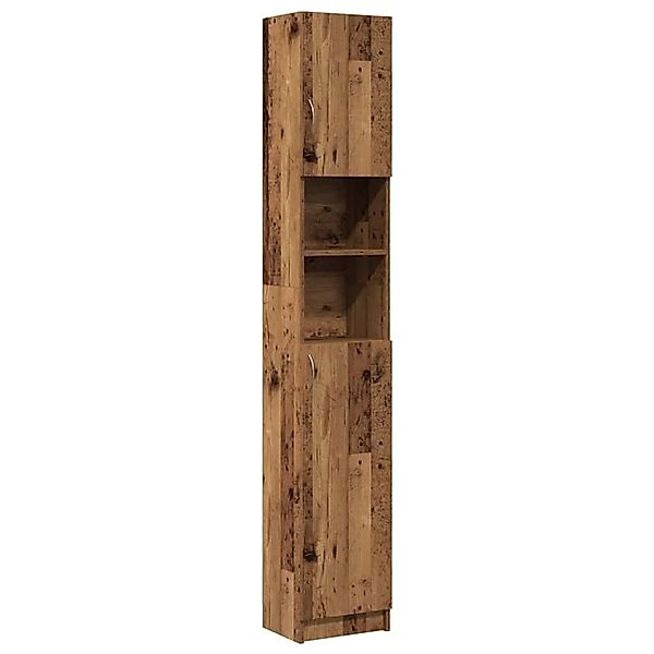 vidaXL Badschrank Altholz-Optik 32x25,5x190 cm Holzwerkstoff 856048 günstig online kaufen