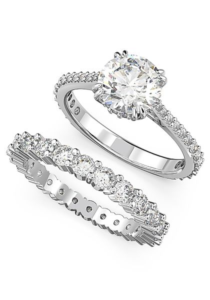 Swarovski Ring-Set Stilla Round, Princess-Schliff, 5649216, günstig online kaufen