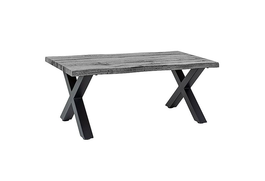 riess-ambiente Couchtisch WILD 90cm grau / schwarz - Wildeichen-Design, Bau günstig online kaufen