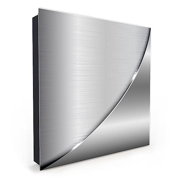 Primedeco Schlüsselkasten Magnetpinnwand mit Glasfront Metallische günstig online kaufen