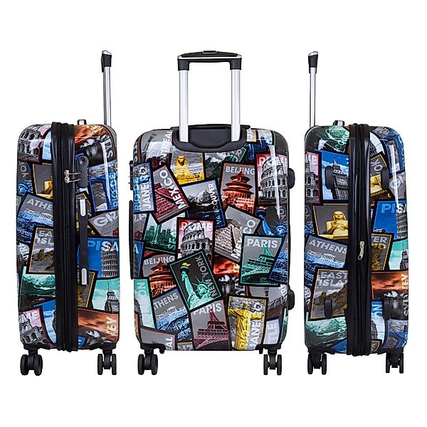 Trendyshop365 Hartschalen-Trolley City, bunter Koffer mit günstig online kaufen