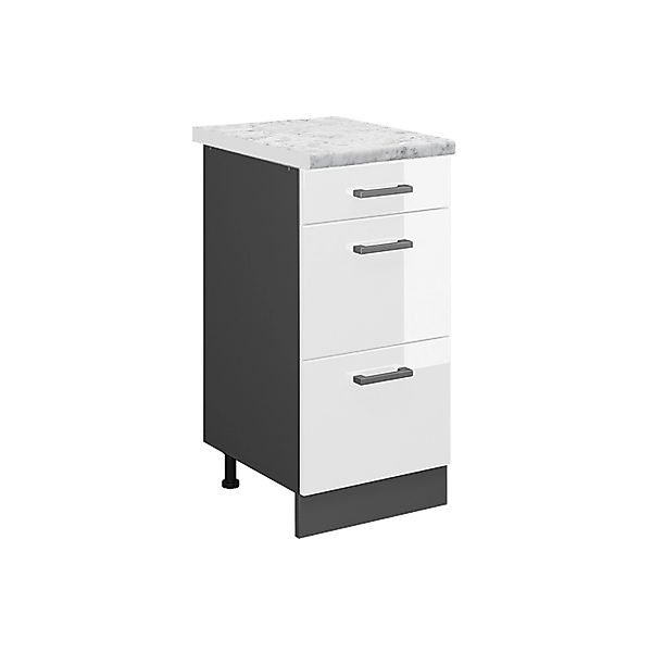 Vicco Unterschrank R-Line, Weiß Hochglanz/Anthrazit, 40 günstig online kaufen