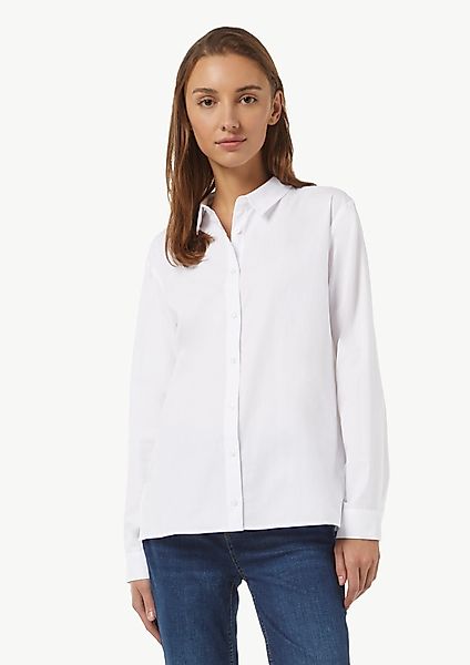 comma casual identity Langarmbluse Popeline-Hemdbluse mit günstig online kaufen