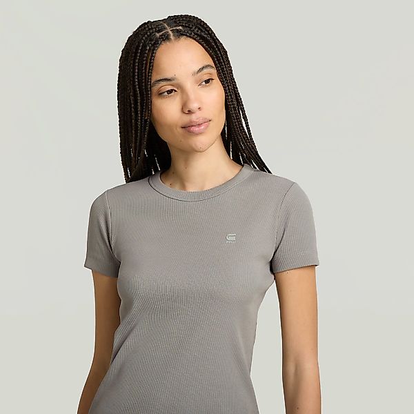 G-STAR T-Shirt "Rib Cap Sleeve" aus Rippjersey, Slim Fit günstig online kaufen