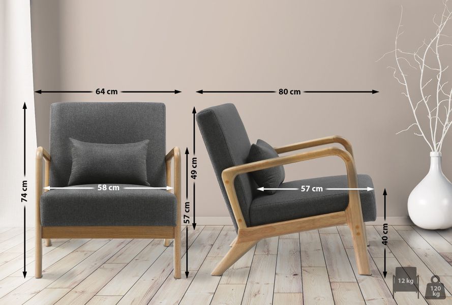 CLP Loungesessel Hibbing, mit Stoff-Bezug, Gestell günstig online kaufen