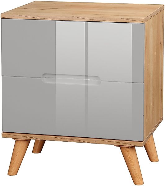 andas Nachtschrank "Lund Nachttisch Beistellschrank Kommode mit Hochglanzfr günstig online kaufen