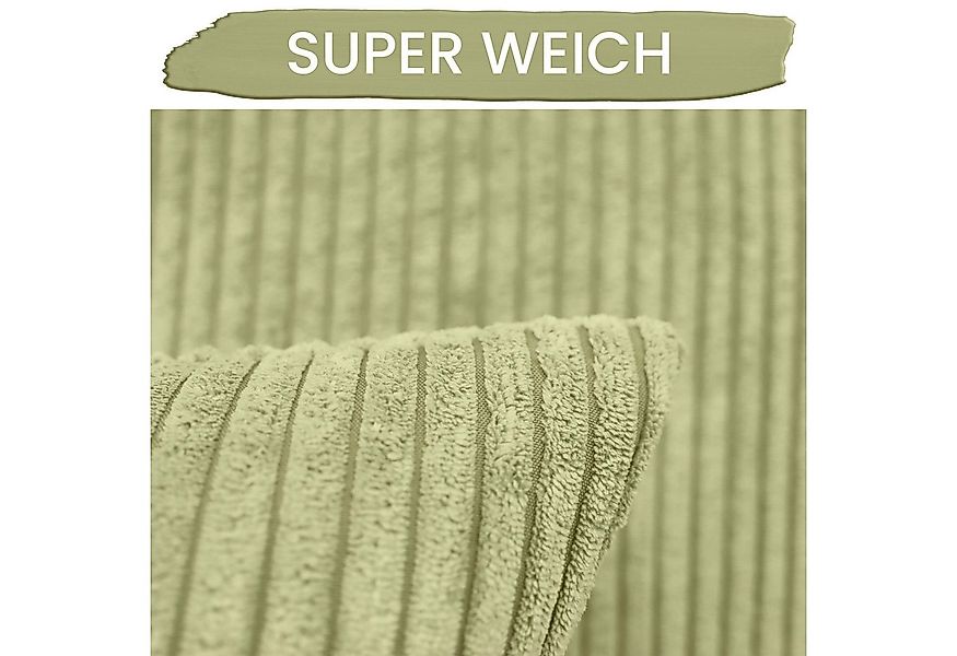 Amilian Dekokissen mit Füllung und Kissenbezug - 2er Set - Kissen, Zierkiss günstig online kaufen