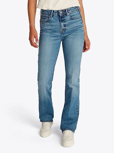 Tommy Hilfiger "Bootcut Regular Waist" mittlere normale Leibhöhe, mit Bügel günstig online kaufen